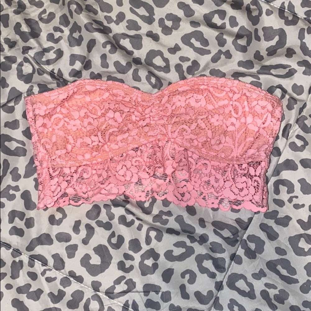 pink bandeau bralette